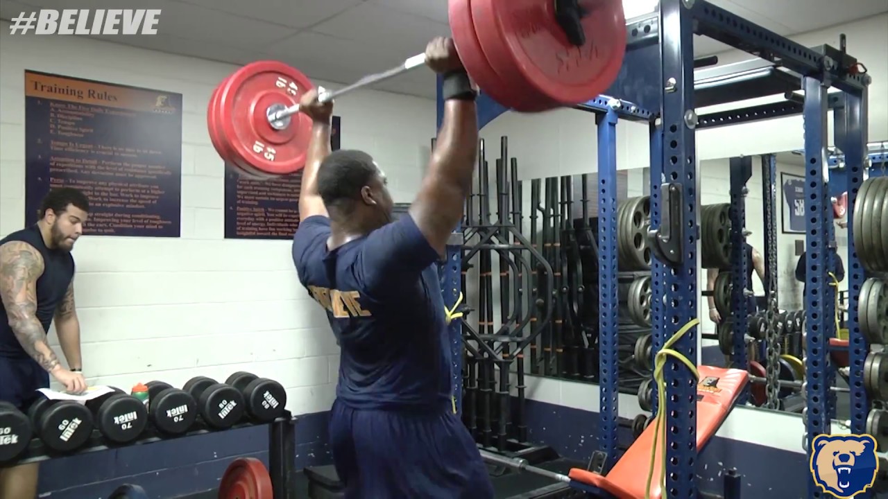 2017 Morgan State Football Weight Room Session