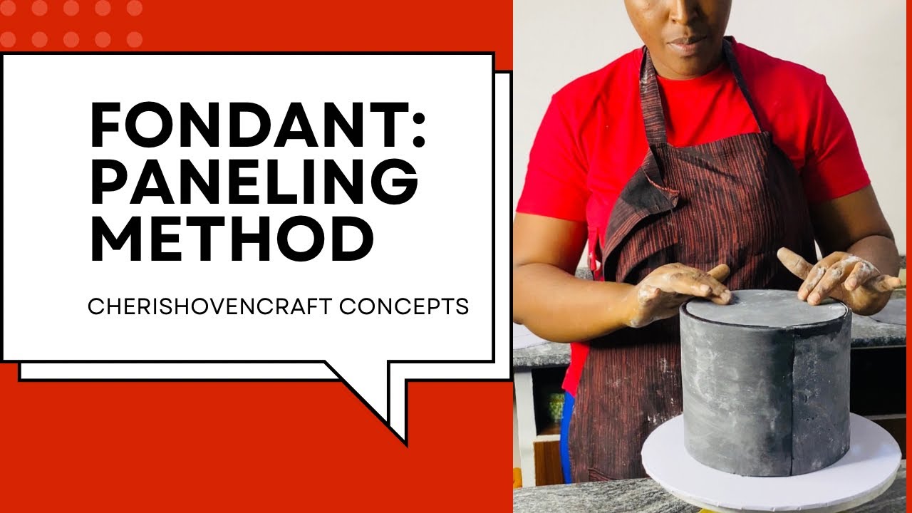 HOW TO COVER A FONDANT CAKE FOR BEGINNERS WITHOUT CRACKS OR TEARS WITH PANELING METHOD