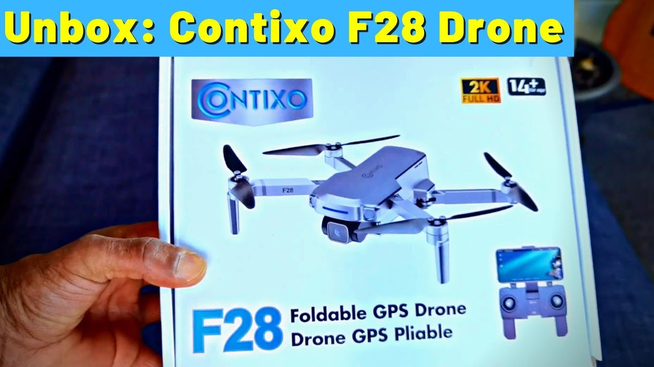 Unbox: Contixo F28 Drone - GPS 2K Drone with Follow-Me Focus