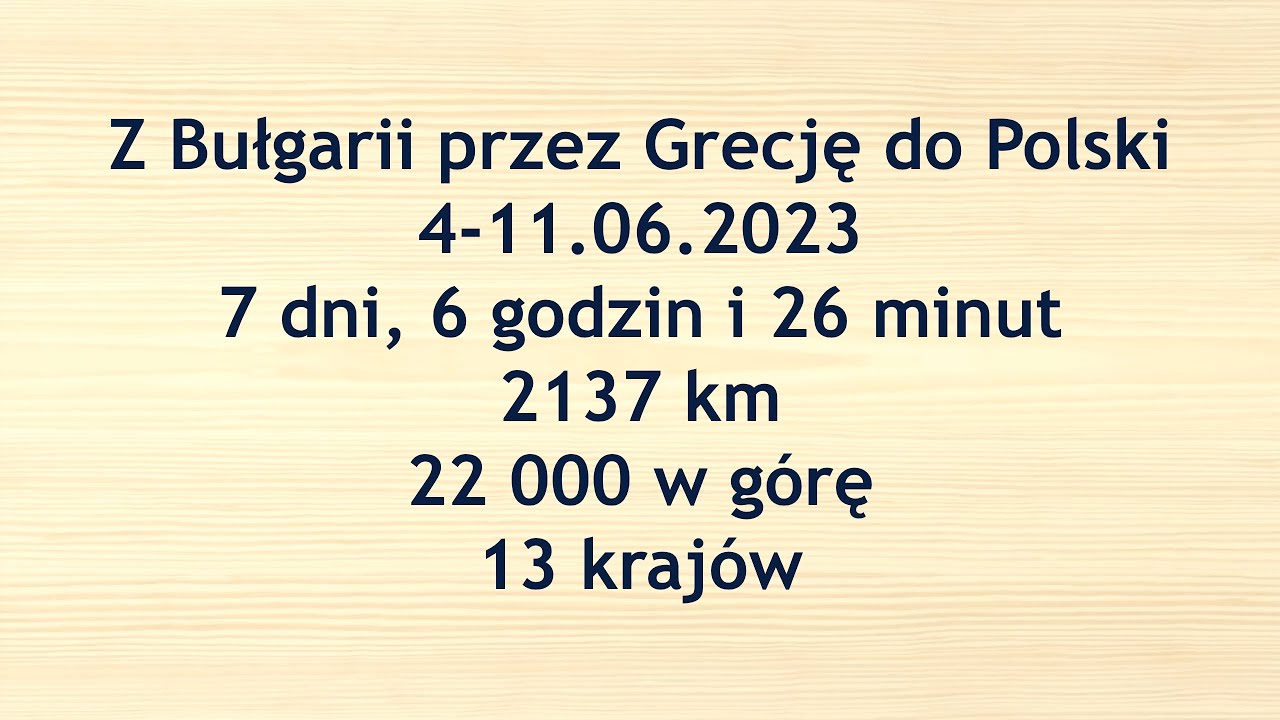 Bałkany - w 7 dni rowerem z Bułgarii przez Grecję do Polski