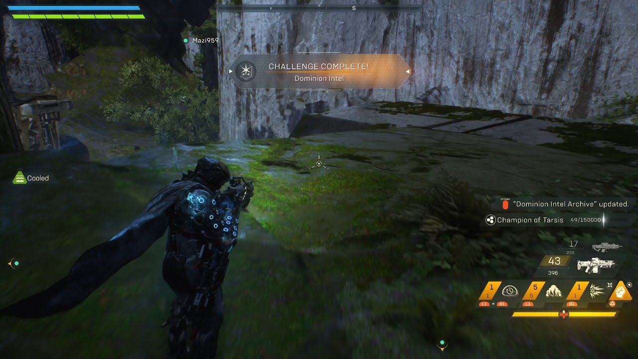Anthem Dominion Intel Location , Outlaw History Location (Master Archives I Challenges)