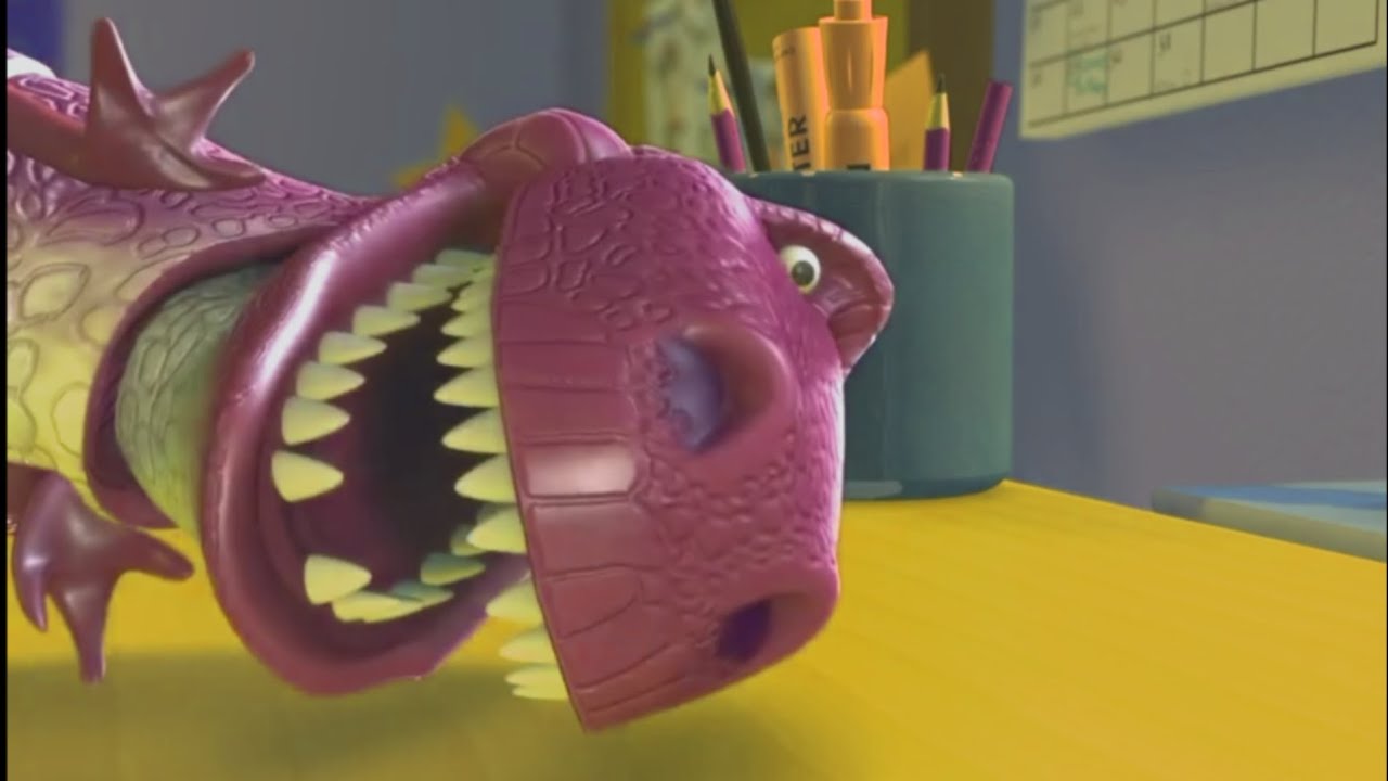 Toy Story Movie Clip Effects: Dinosaur Rex Scared Television 😅 / Inspired Gamavision Csupo Effects 