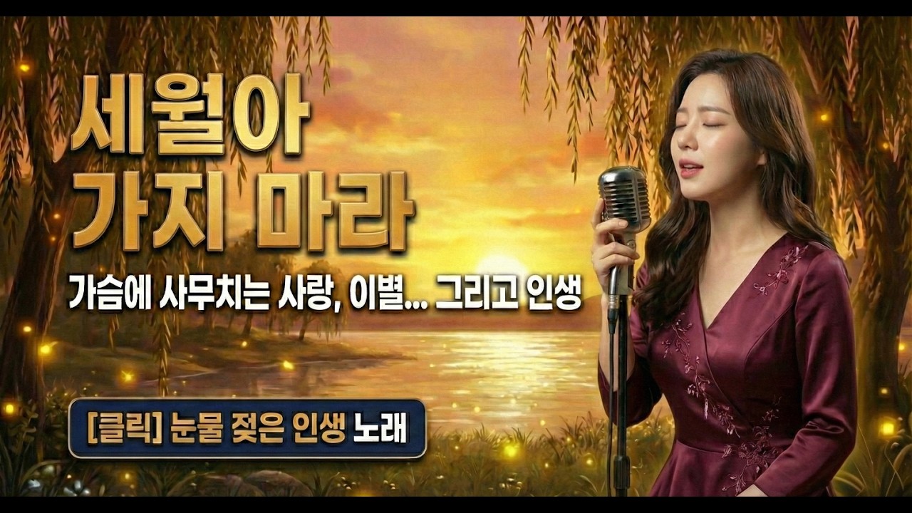 세월아 야속하구나... 가슴 미어지는 후회와 그리움의 감성 트로트 메들리 💔 인생의 황혼에서 부르는 눈물의 노래 [고음질]