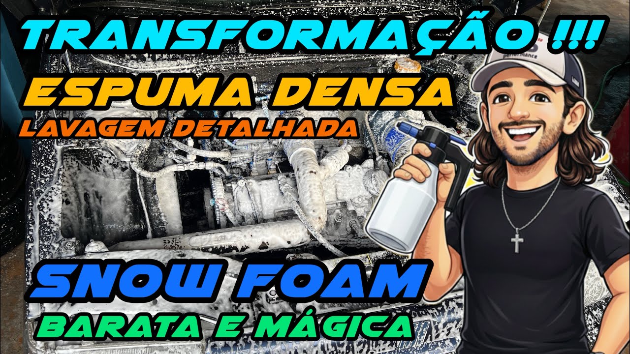 REVIEW SNOW FOAM BARATA E EFICAZ PORTÁTIL E A BATERIA DA SHOPEE