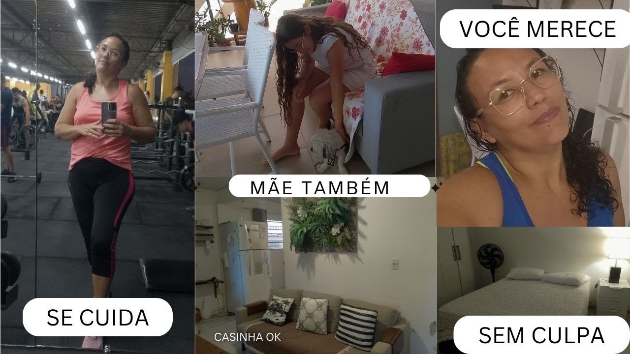 Como mãe se cuia em meio a correria? Vem comigo.#maternidade #saude #academia #vlog #donadecasa