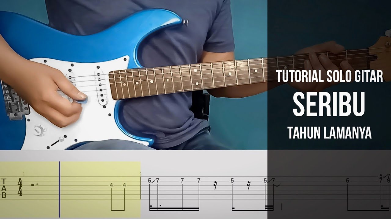 Tutorial Melodi Gitar SERIBU TAHUN LAMANYA - Jikustik (Tab & Backing Track)