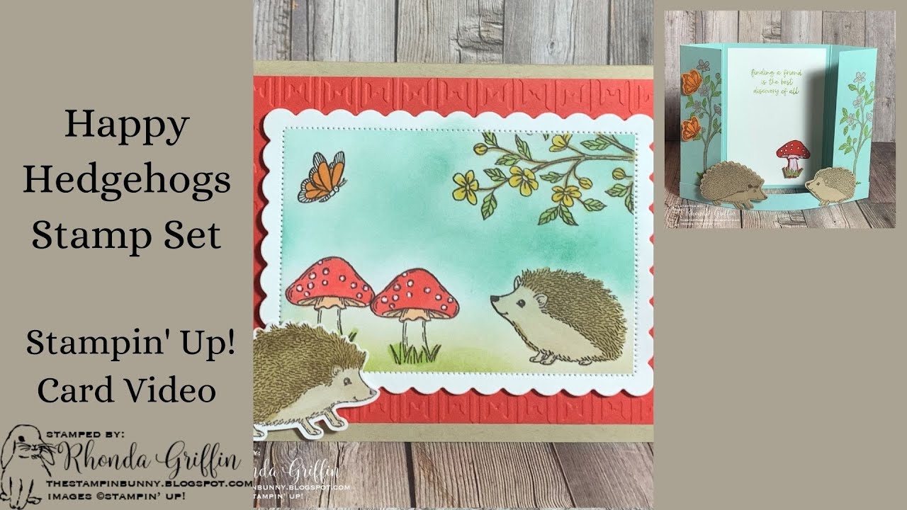 Happy Hedgehogs Stampin' Up! Card Video Tutorial Ideas