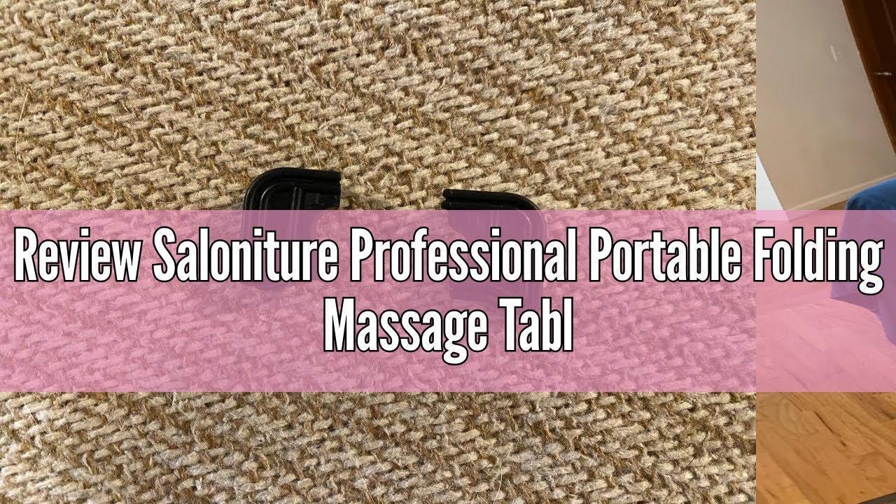 Review Saloniture Professional Portable Folding Massage Table with Carrying Case - Black