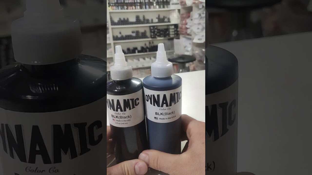 Tinta Dynamic Black com nova embalagem vs embalagem antiga - ORIGINAL x FALSIFICADA- TATUAGEM TATTOO