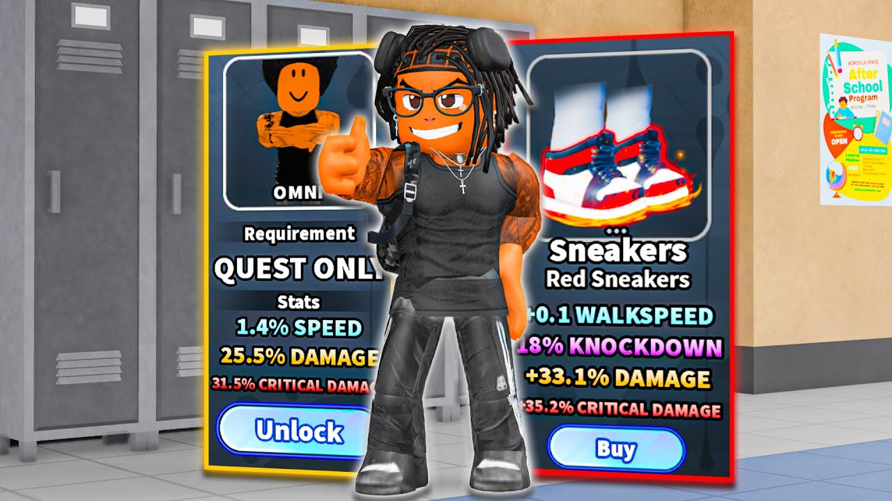 I Found The NEW BEST COMBO In Roblox Fight in A School