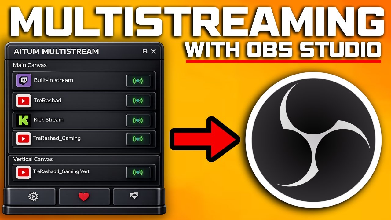 How to MULTISTREAM to Kick, Twitch & YouTube with OBS