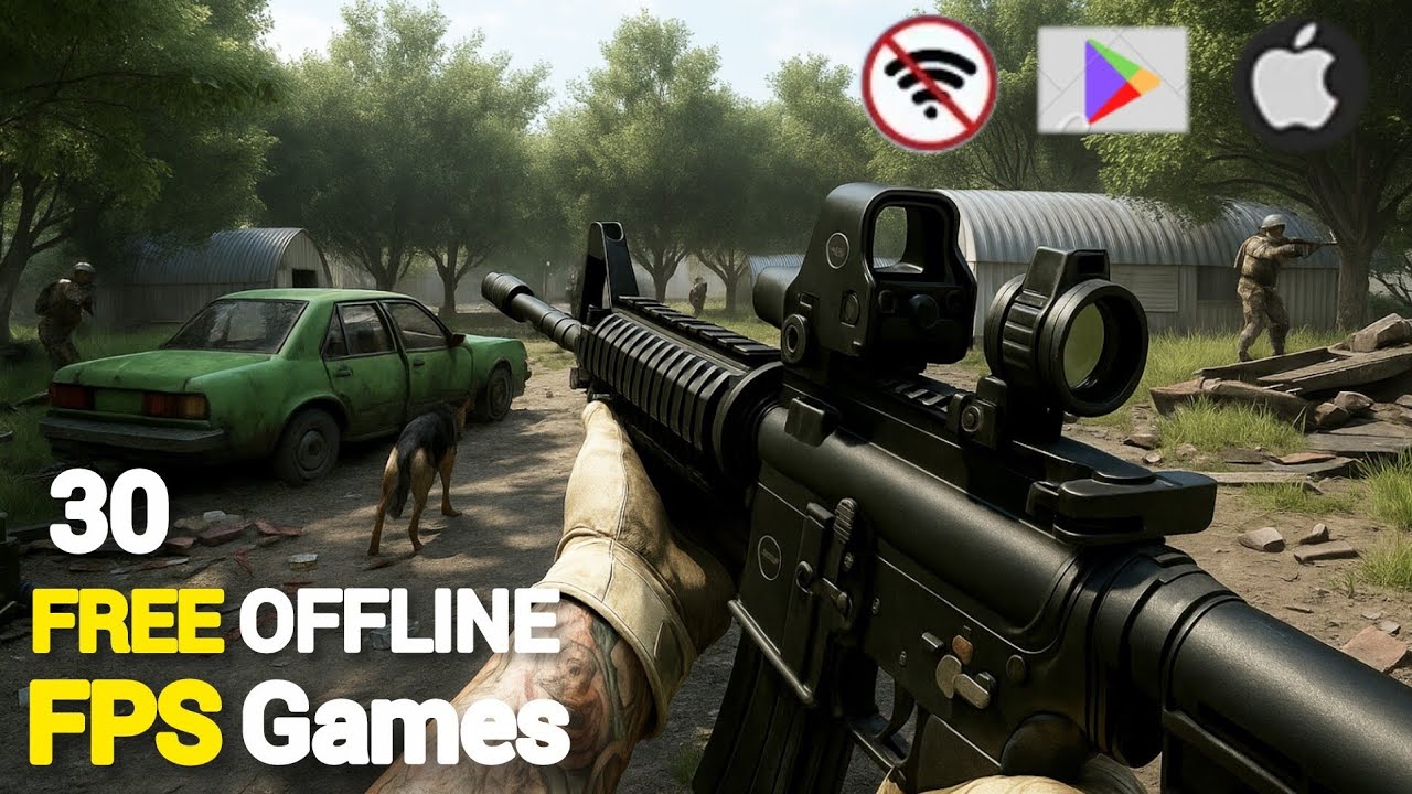 Top 30 BEST OFFLINE FPS Games for Android & iOS 2025 || REALISTIC Games