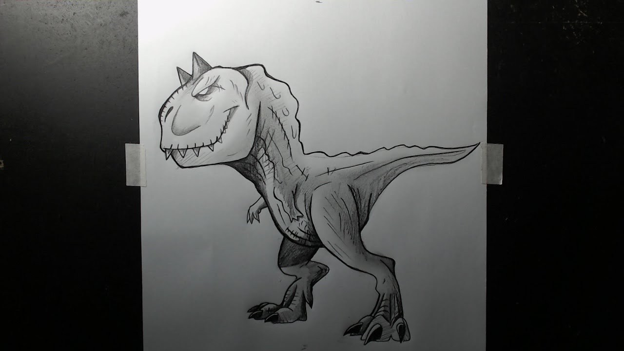 Como desenhar um carnotauro passo a passo