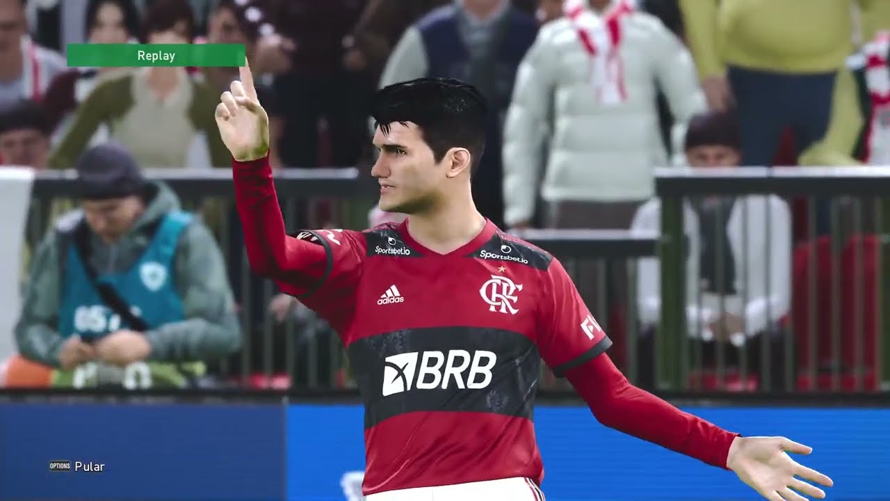 FLA NÃO JOGOU BEM NA GAMEPLAY DA LIGA EFOOTBALL PES 21 🎮