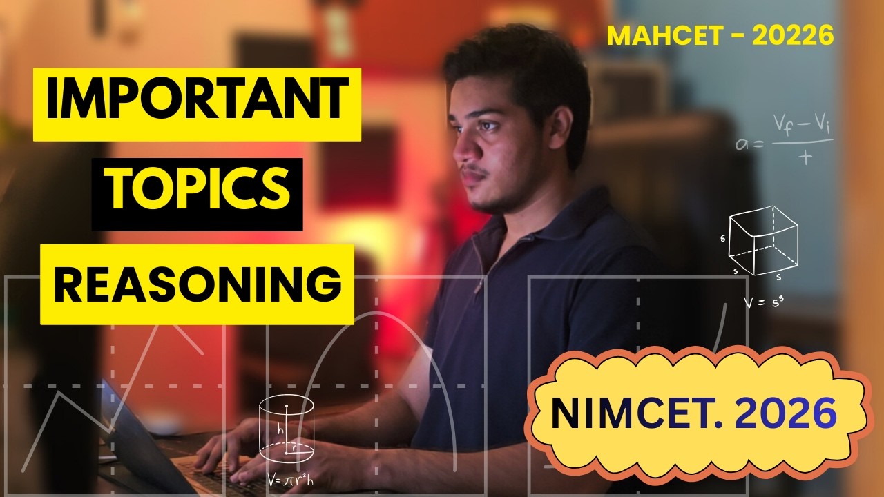 Important topics for NIMCET reasoning  #nimcet #mca #reasoning