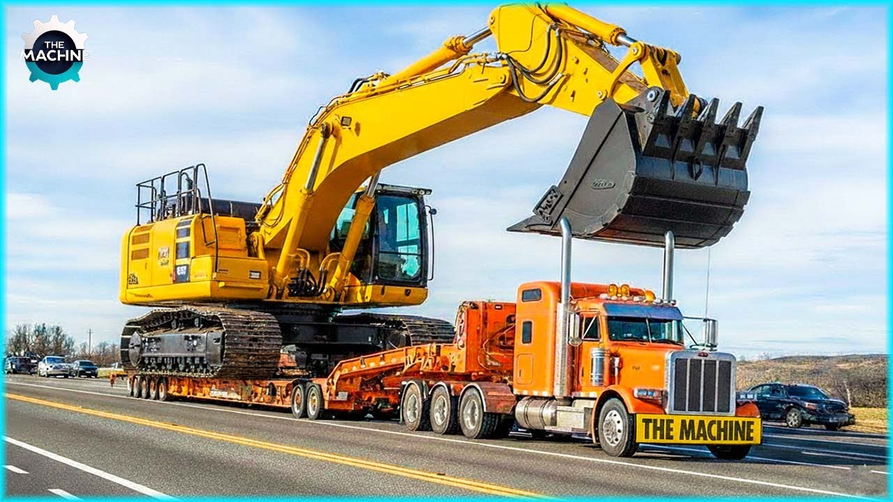 Extreme Dangerous Heavy Excavators Transport Skill Operations | Heavy Machinery