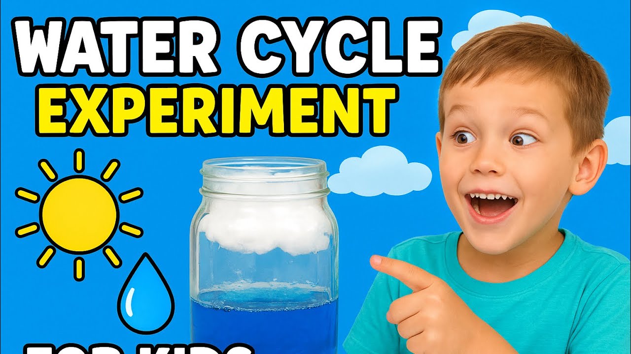 Water Cycle Experiment for children🌧 | Easy Science Project to Learn How Rain Works