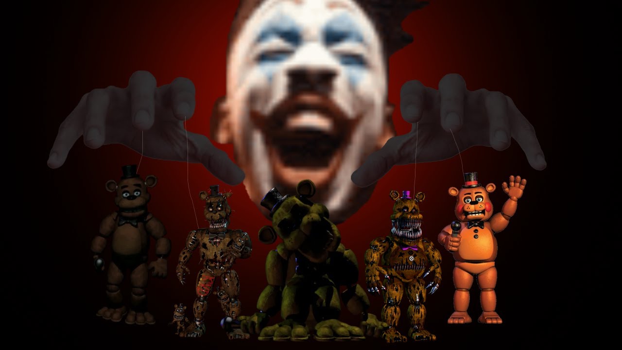 Joker Dax VS The FNAF bears (and 2 foxies) credits to: @bugdroidcell and @murrdog on tiktok