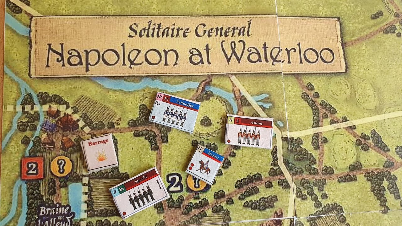 Solitaire General Napoleon at Waterloo (Print & Play)