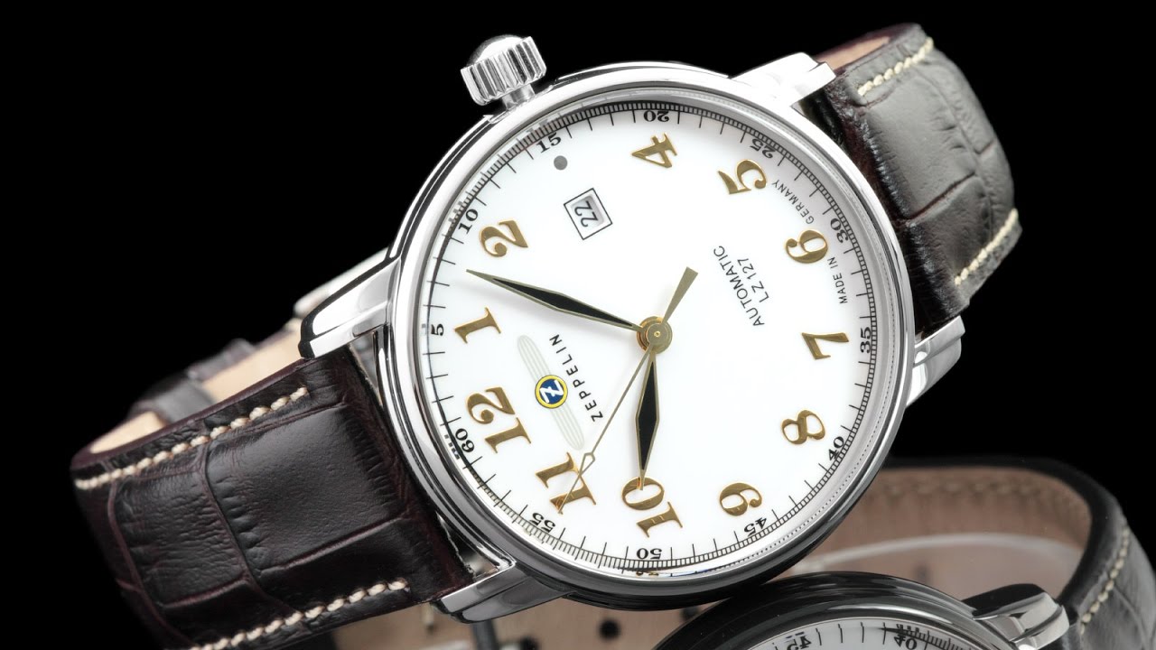 Zeppelin 7656-1 40mm LZ127 Graf Zeppelin Series German Made Automatic Leather Strap Watch