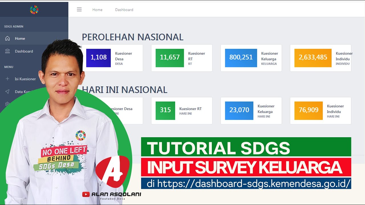 TUTORIAL SDGs DESA INPUT SURVEY KELUARGA DI DASHBOARD SDGS | SDGS DESA 2021