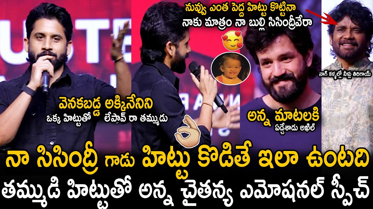 Naga Chaitanya's Mind-Blowing Speech About Akhil Akkineni's Success with Lenin Movie | Nagarjuna ...