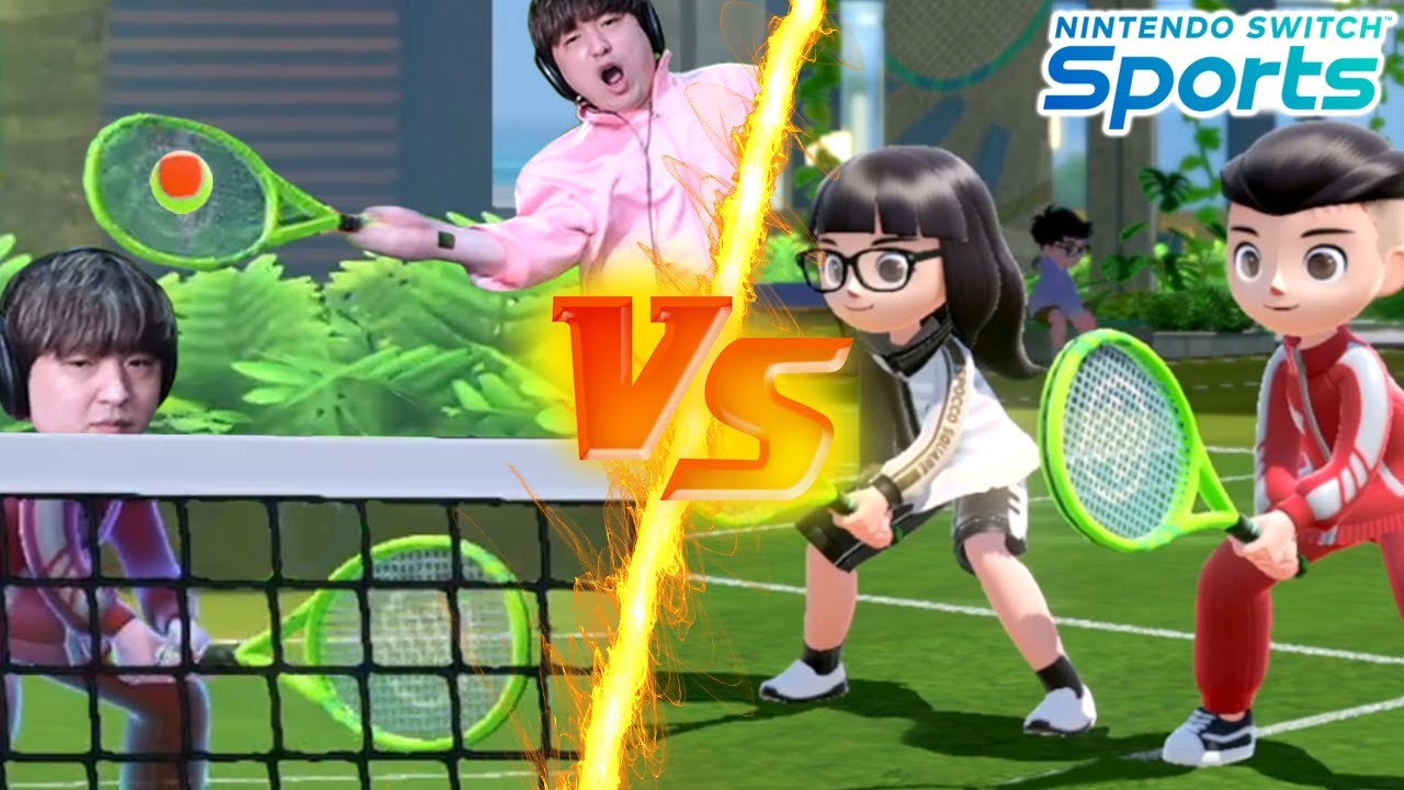 이겨도 빡치는 일본 커플과의 1vs2 테니스 대결 (닌텐도 스위치 스포츠)