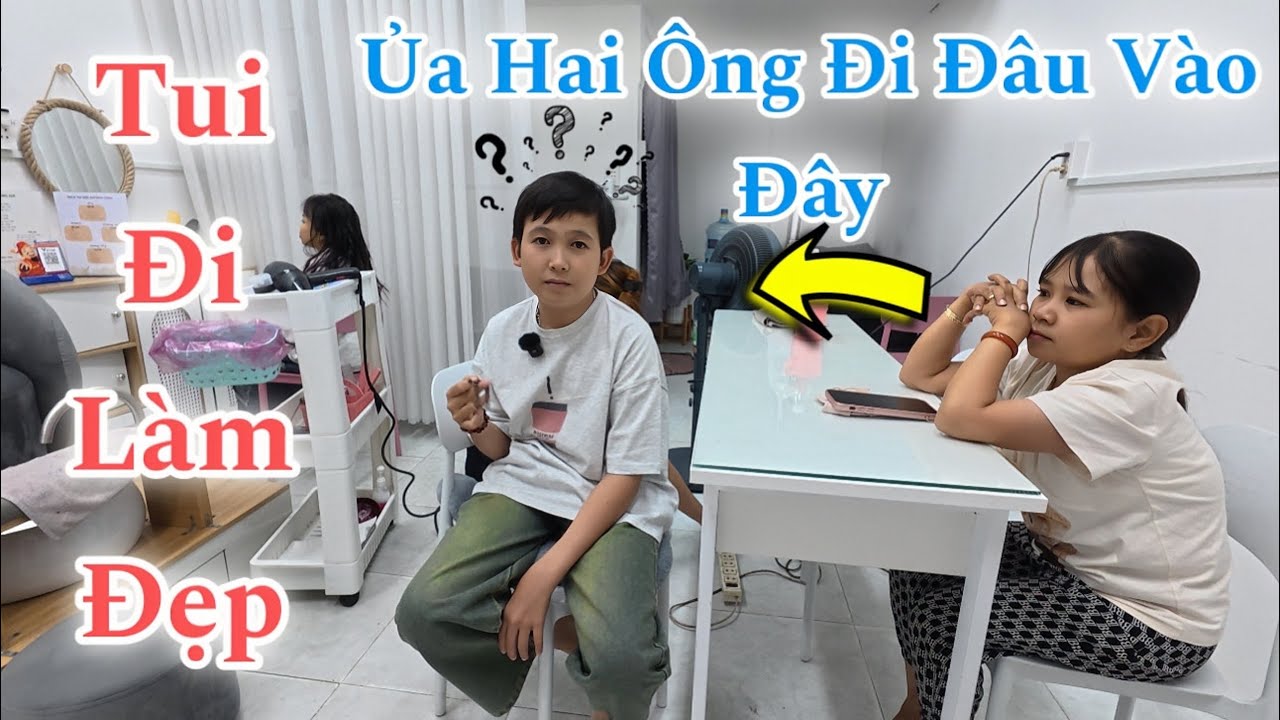 Buổi Chiều Của Hai Anh Em Đi Làm Đẹp Vô Tình Bắt Gặp Hai Chị Em Ở Tại Quán Đang Làm Đẹp | Hải Tí Hon