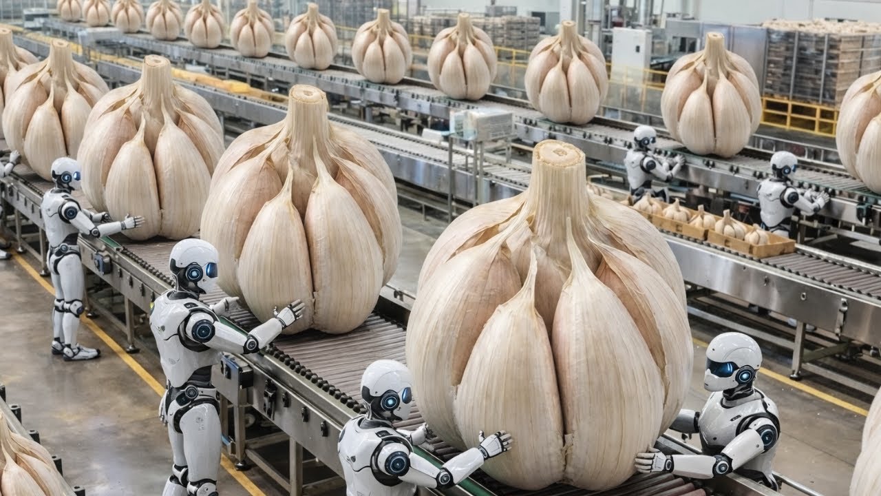 Inside a Massive U S  Garlic Processing Plant  The Garlic Powder Manufacturing Line