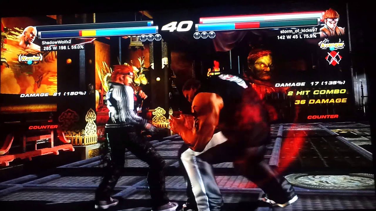 TTT2 storm_of_kicks97 (Lee/Hwoarang) Vs Nina/Paul, Heihachi/Marduk
