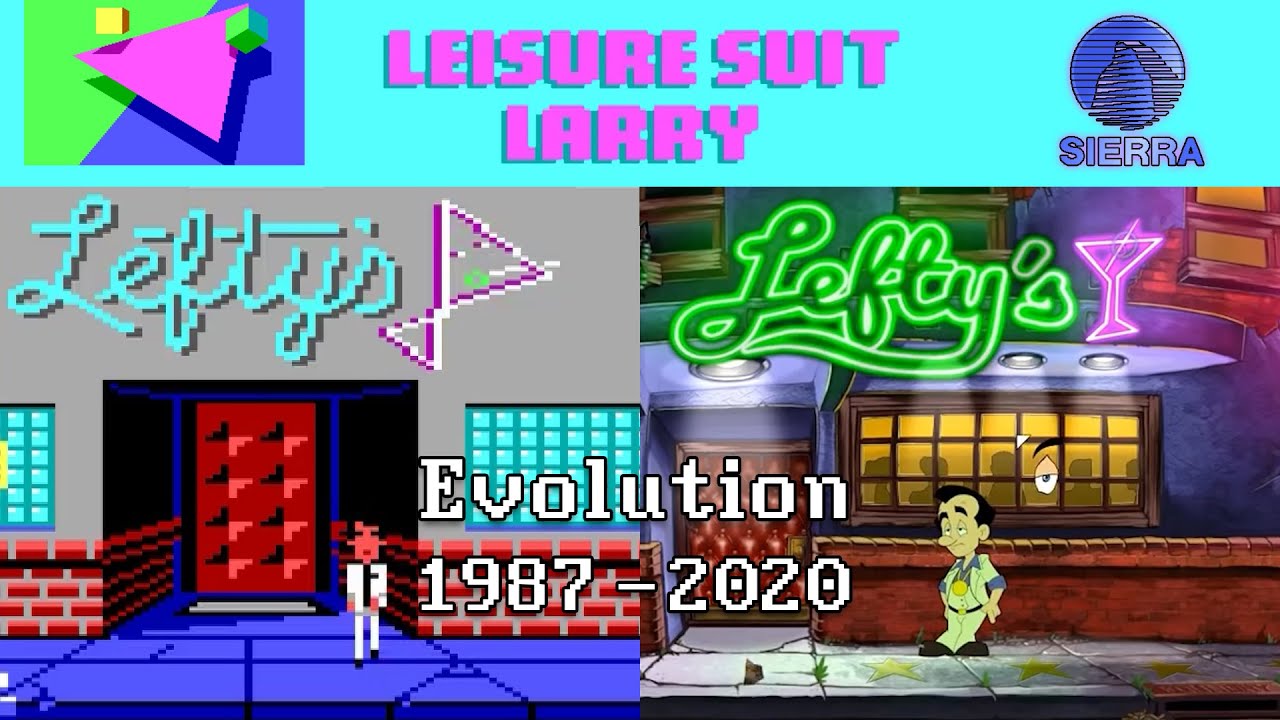 Evolution of Leisure Suit Larry (1987 - 2020) by Sierra On-Line - point and click adventure games