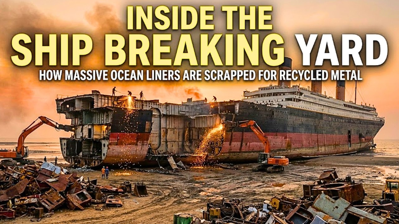 Inside the Ship Breaking Yard – How Massive Ocean Liners Are Scrapped for Recycled Metal