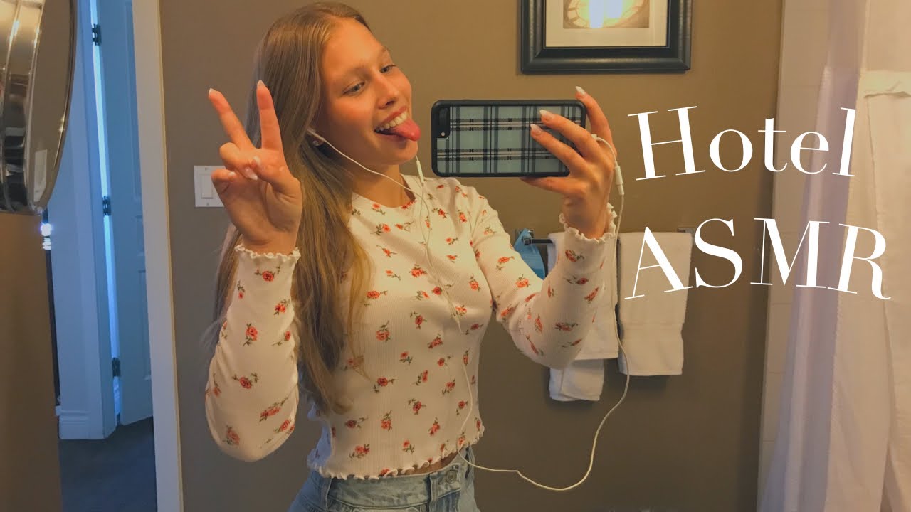 ASMR in a Hotel🏢 (lo-fi, tapping, scratching and whispering)
