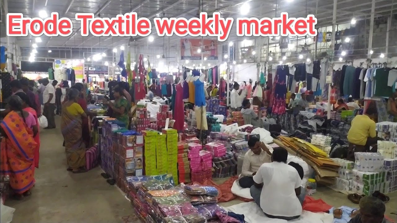 Erode Textile weekly market wholesale Tuesday handloom