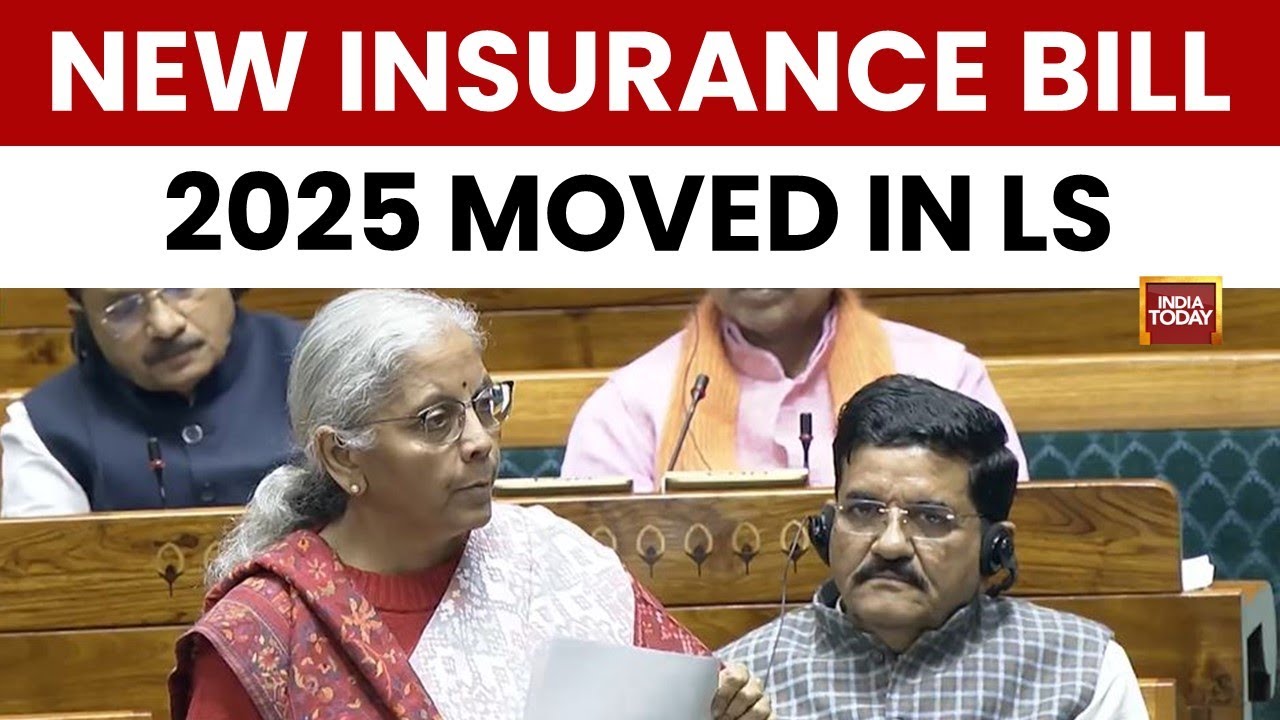 Winter Session 2025: Nirmala Sitharaman Introduces Insurance Amendment Bill | India Today News