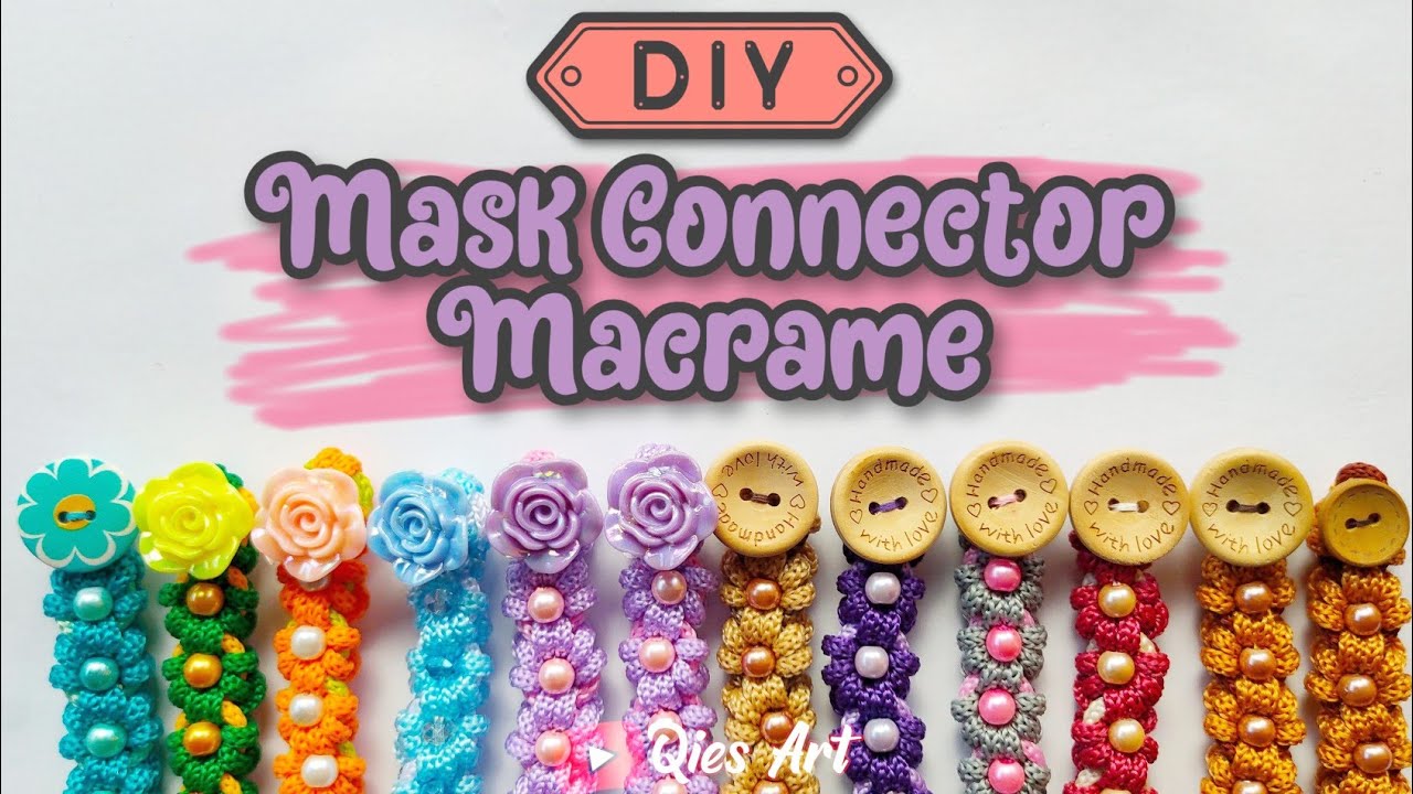 Konektor Masker Macrame dari tali kur