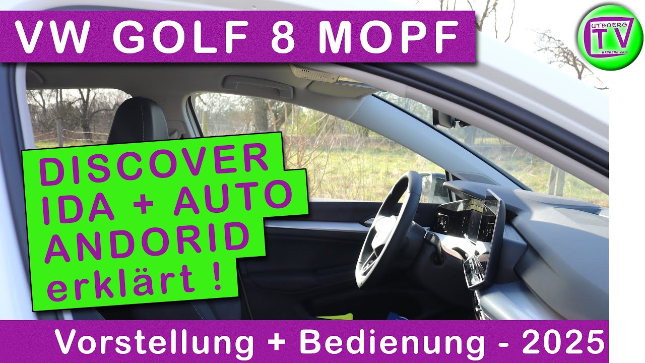 Bedienung VW DISCOVER mit Navigation und Sprachassistent IDA im Volkswagen Golf VIII MOPF GOAL 2025