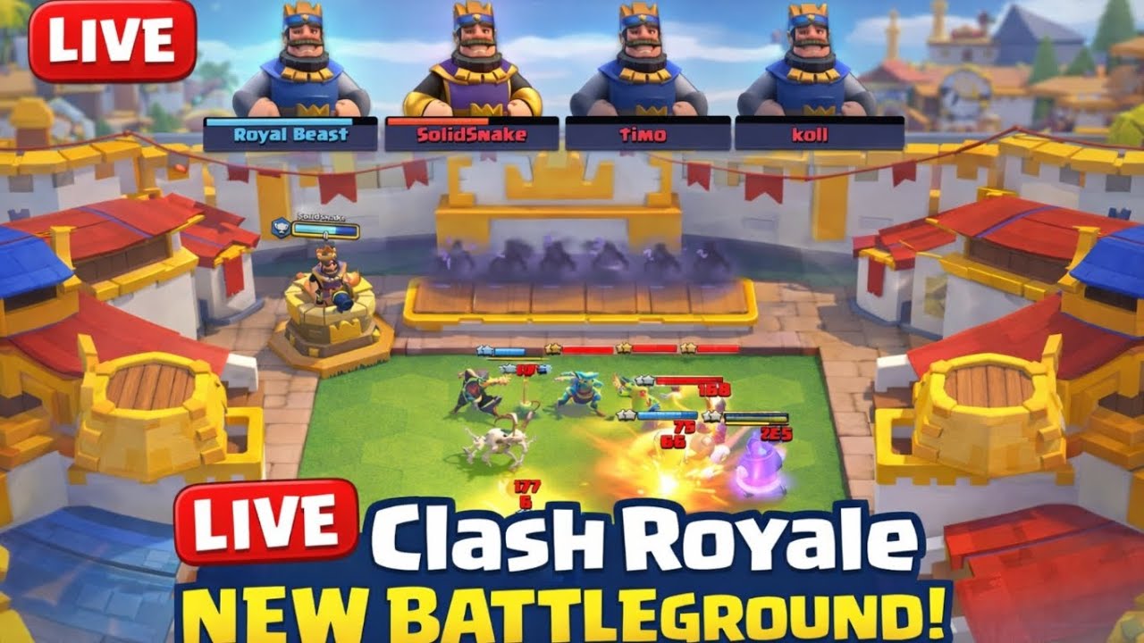LIVE Clash Royale Battle – Explore the NEW Battleground!