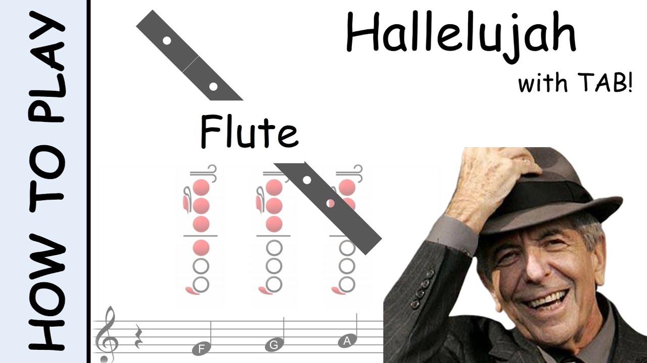 How to play Hallelujah on Flute | Sheet Music with Tab