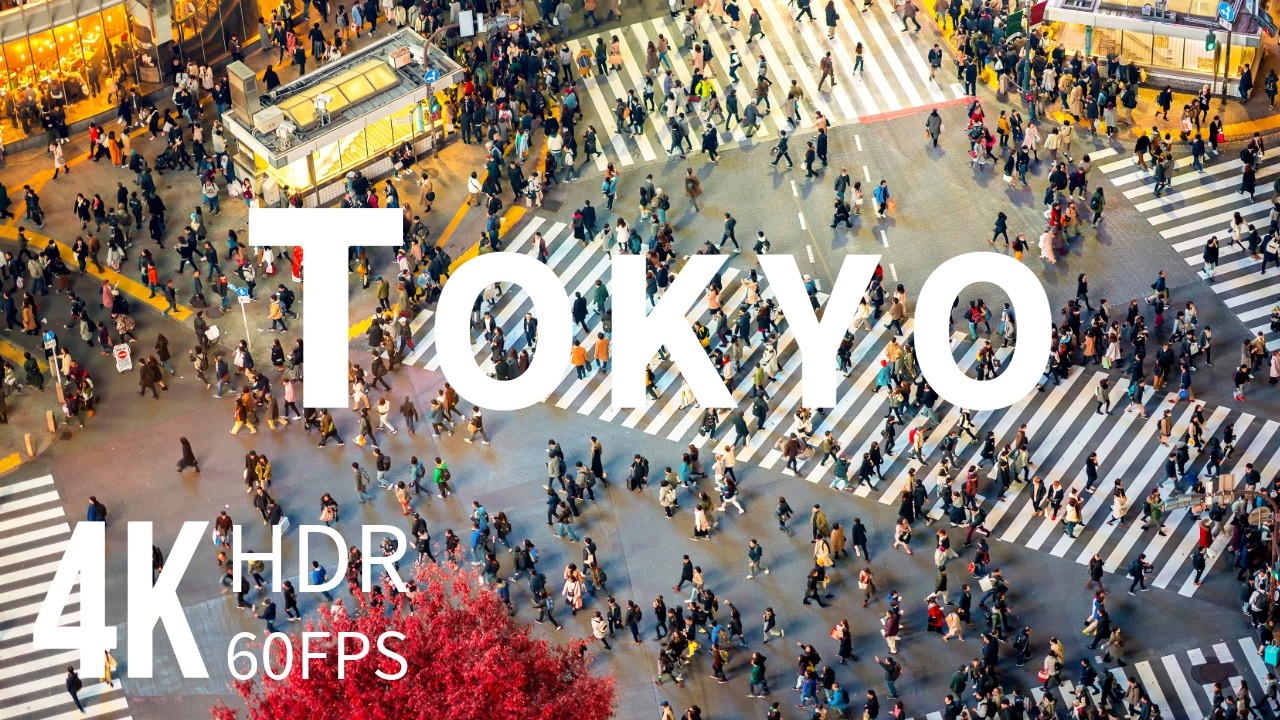 TOKYO 2024 4K ULTRA HD [60FPS] - Stunning Aerial Footage - Epic Cinematic Music, Relax