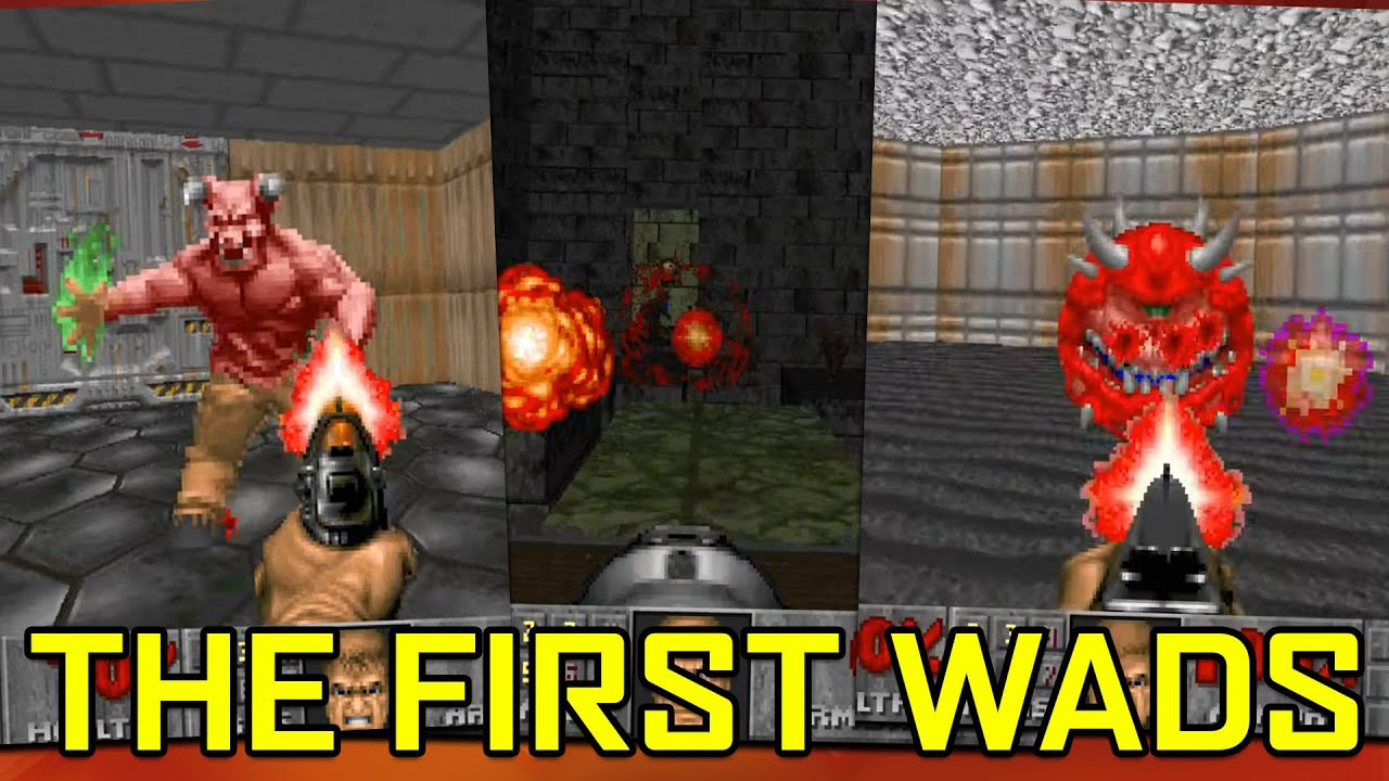 Первые созданные игроками Doom WAD-файлы