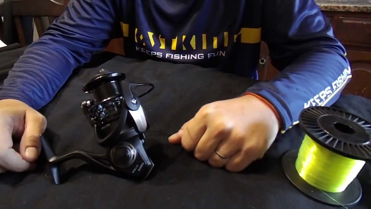 Como cargar un carrete de pesca (como cargar un reel)