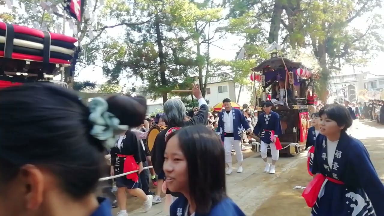 令和5年保内三島神社秋祭り　琴平町御車宮入り