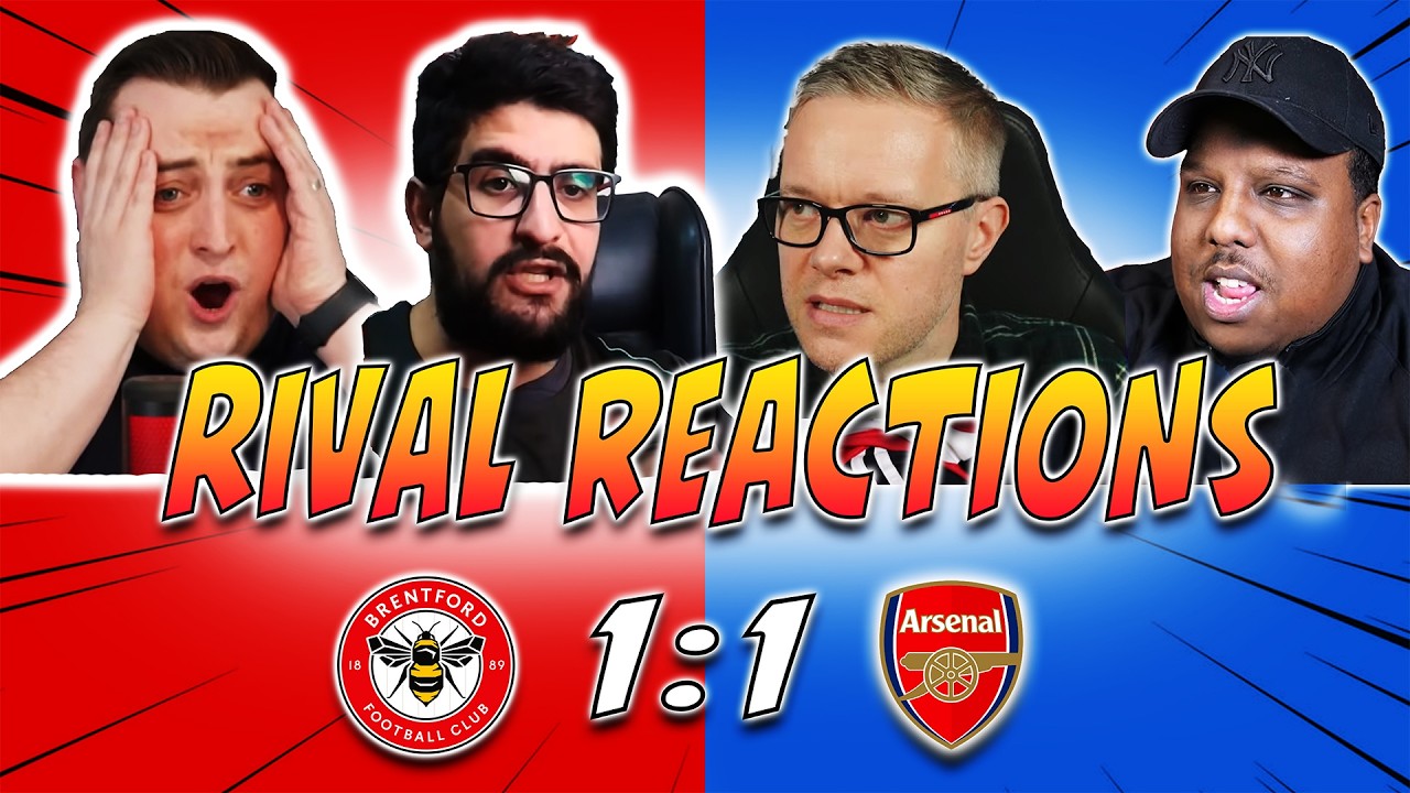 RIVALS REACTION TO BRENTFORD 1-1 ARSENAL | PREMIER LEAGUE FAN REACTIONS