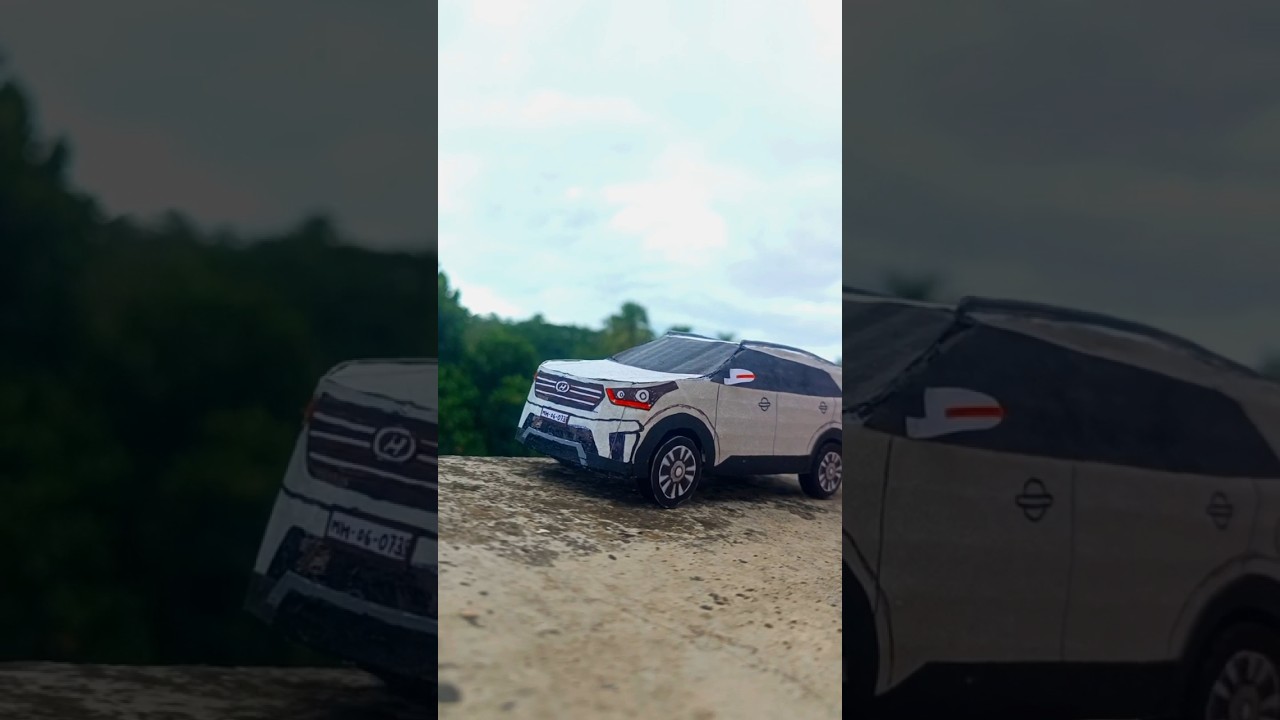 Miniature version of Hyundai Creta #trending #cardboard #diy #car #hyundai #creta