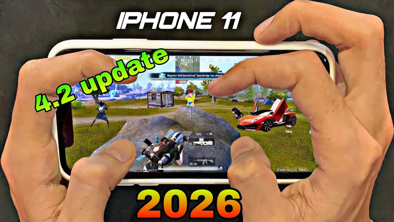 IPHONE 11 HANDCAM IN 2026 🔥/ New 4.2 Update Livik Gameplay 😍/Smooth+Extreme PUBG Gaming Test!
