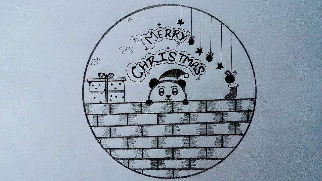 Merry christmas#how to draw merry christmas drawing#circle merry christmas drawing#drawing