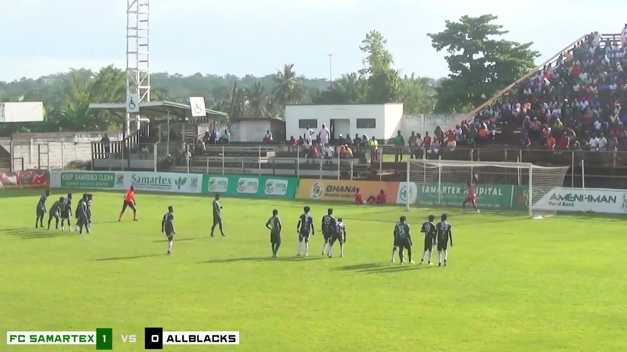 Highlight of Fc Samartex  [ 1 ] vs [ 0 ] Allbacks in Matchday 9 of the Ghana Premier League 