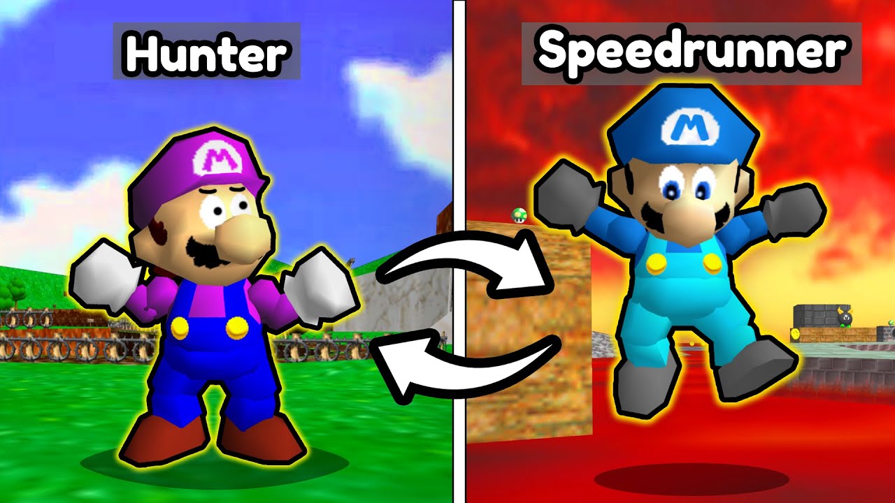 Mario Manhunt, But I Can Swap With The Hunters
