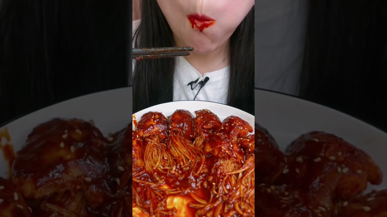Korean mudbank #asmr #spiccy #eatingspicyfood #mukbang#korean